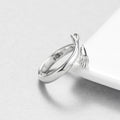925 Sterling Silver Hug Ring for Women – Adjustable Couple Promise Ring Gift