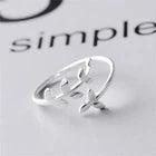 925 Sterling Silver Olive Leaf Open Ring – Adjustable Botanical Jewellery for Women
