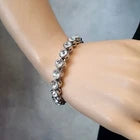 Chico’s Silver-Tone Clear Crystal Bracelet – Magnetic Statement Jewellery for Women