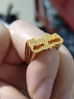 Personalised Chunky Name Ring – Custom Stainless Steel Statement Ring in Gold or Silver
