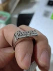 Personalised Chunky Name Ring – Custom Stainless Steel Statement Ring in Gold or Silver