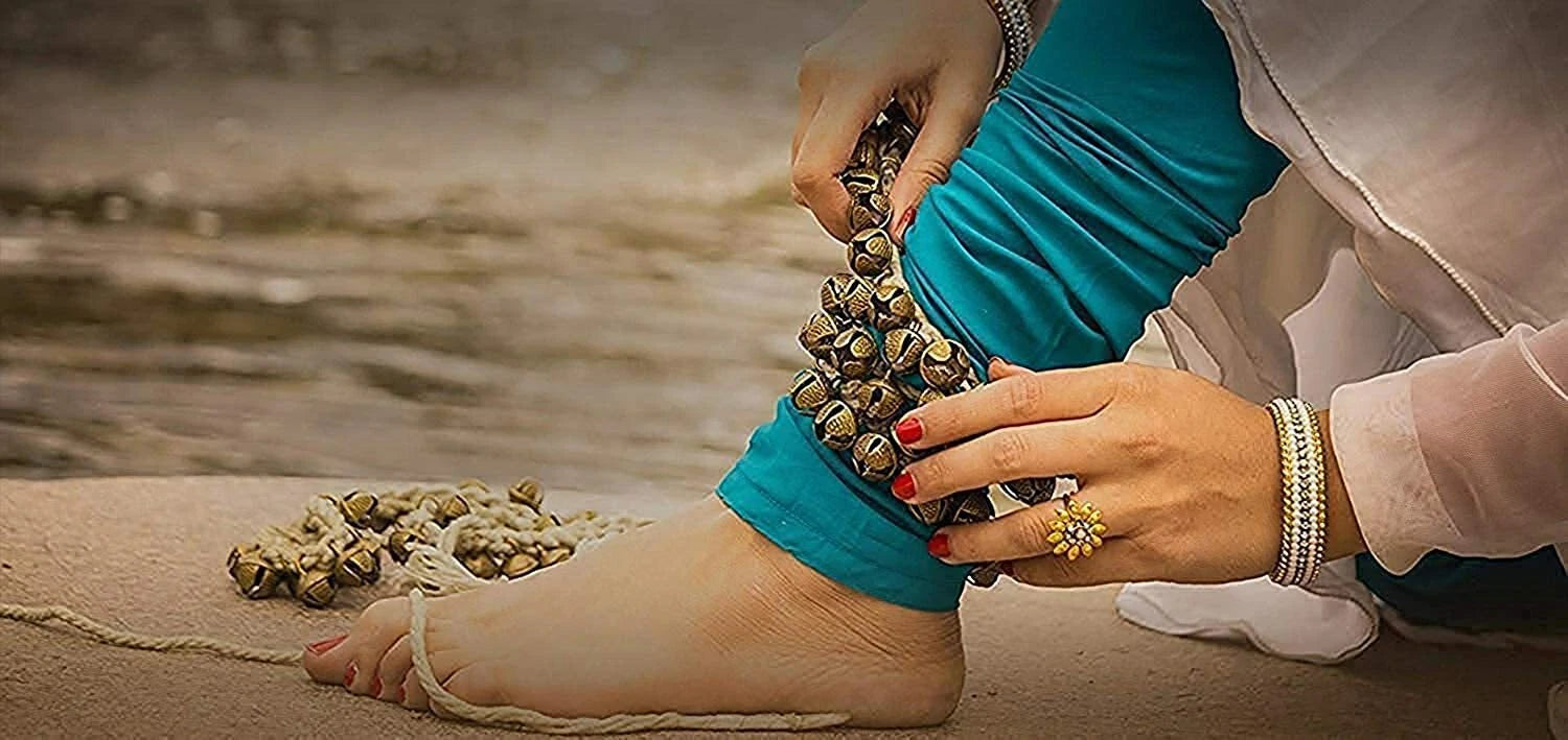Traditional Kathak Dance Ghungroo Anklets – Classical Dance Bells for Women
