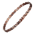 MagEnergy Copper Magnetic Anklet for Women – Christian Cross Ankle Bracelet with 35 Magnets