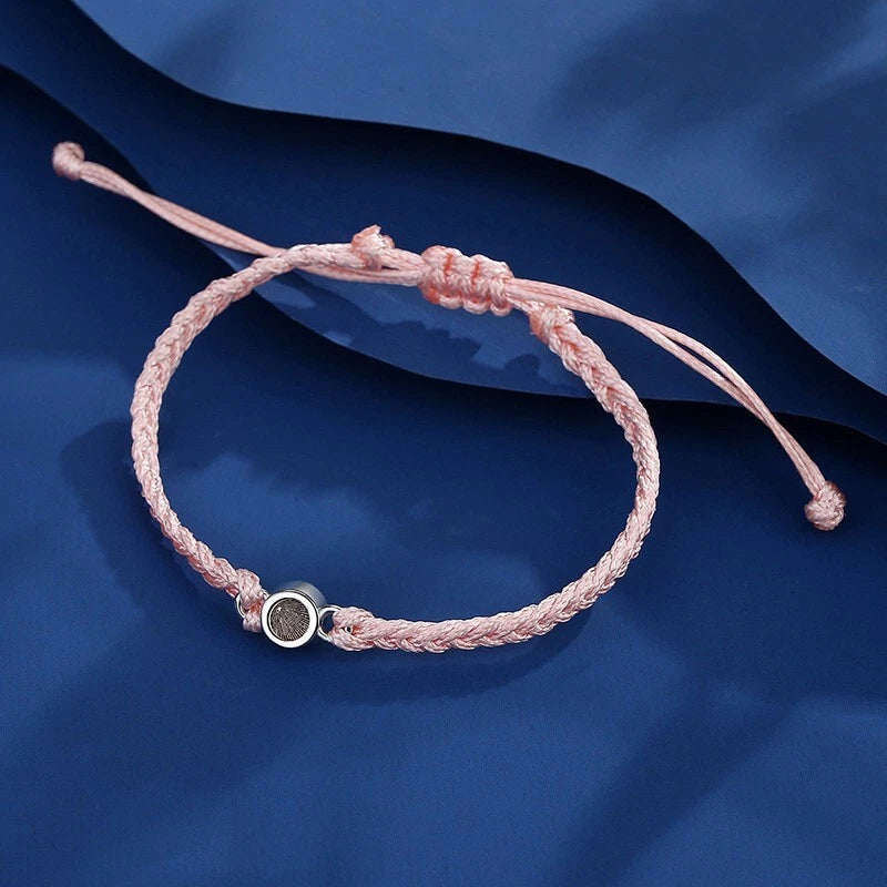 Personalised Photo Projection Bracelet – Custom Picture Braided Bracelet Gift