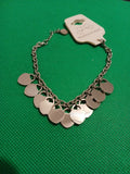 Silver Stainless Steel Multi-Charm Bracelet for Women – Adjustable Statement Jewellery
