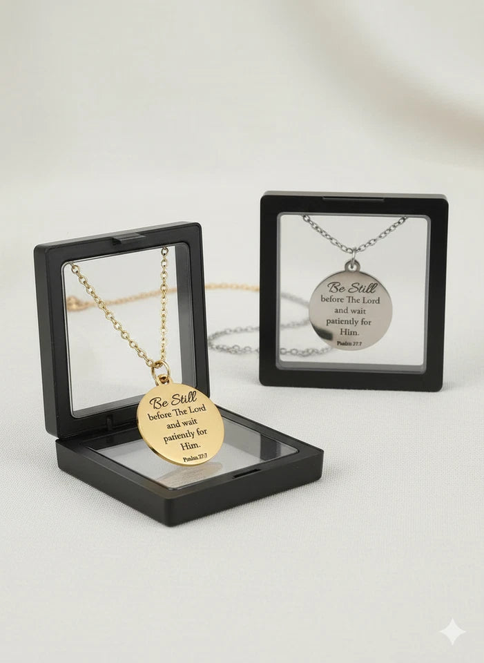 Personalised Engraved Disc Necklace – Custom Name, Initial, Date or Message Pendant