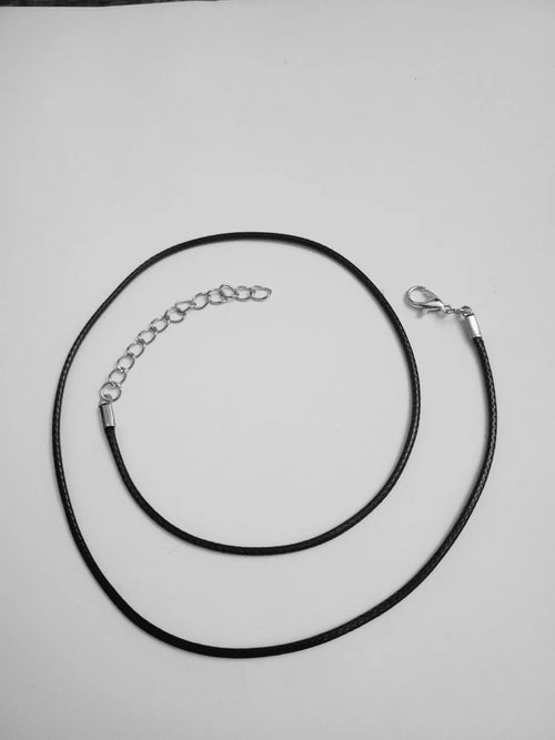 Adjustable Faux Leather Cord Choker Necklace – Choose Your Charm