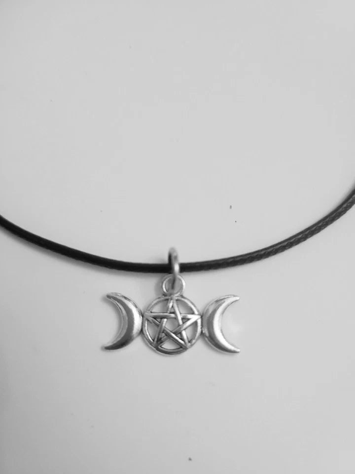 Adjustable Faux Leather Cord Choker Necklace – Choose Your Charm