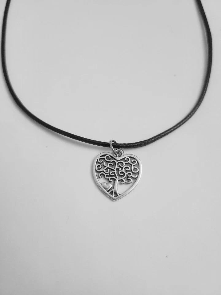Adjustable Faux Leather Cord Choker Necklace – Choose Your Charm