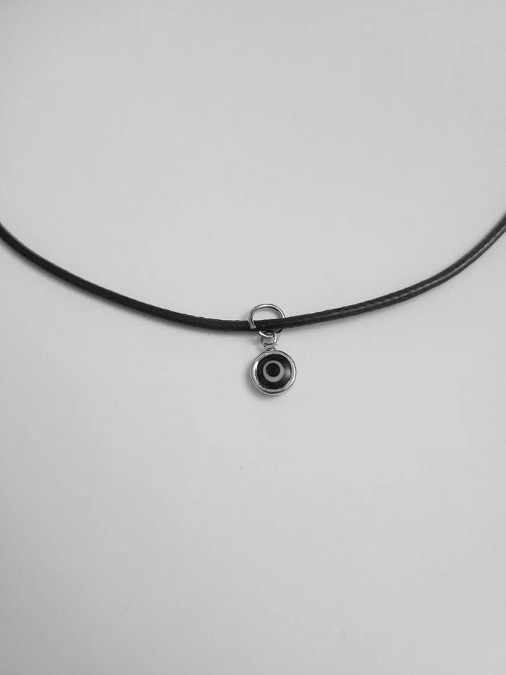 Adjustable Faux Leather Cord Choker Necklace – Choose Your Charm