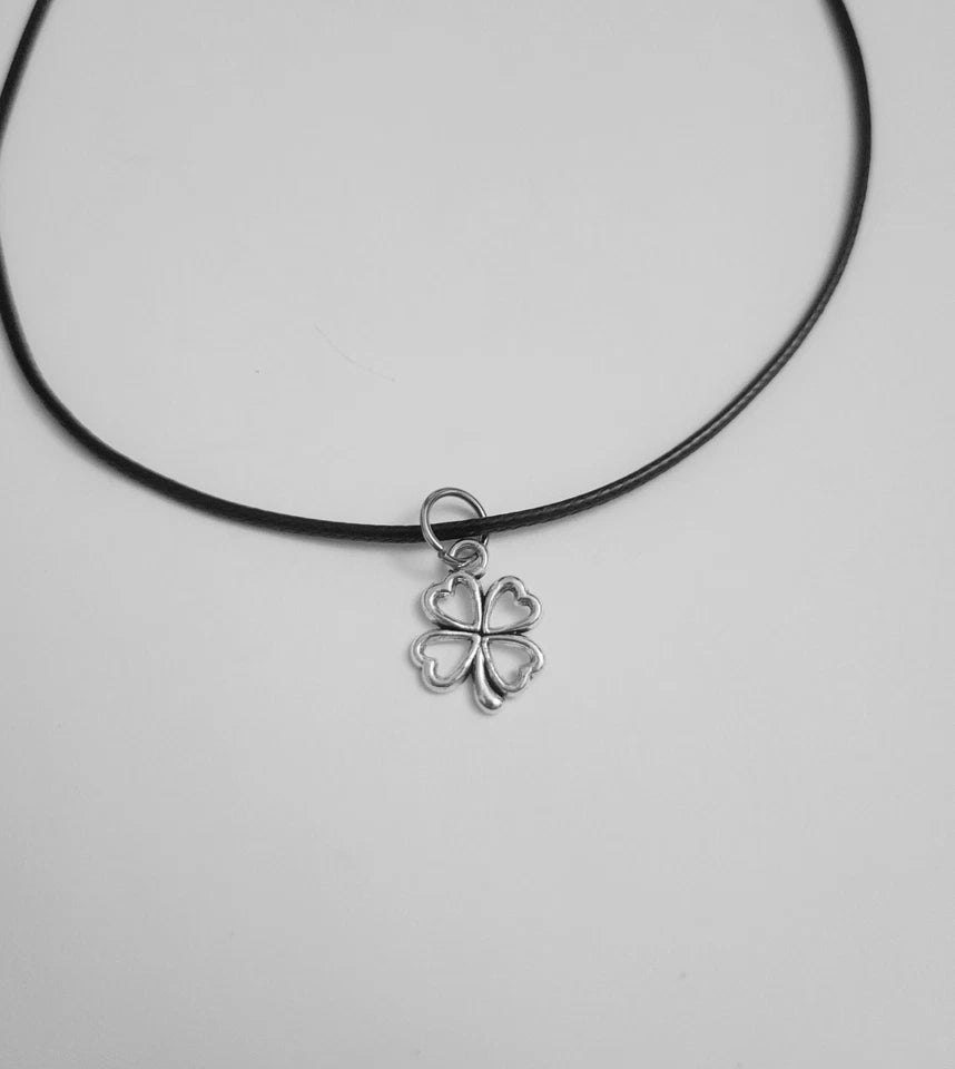 Adjustable Faux Leather Cord Choker Necklace – Choose Your Charm
