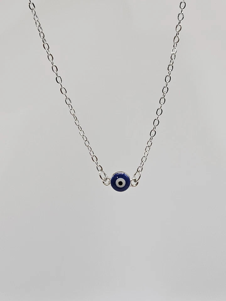 Evil Eye Choker Necklace for Women – Gold or Silver Plated Minimalist Jewellery