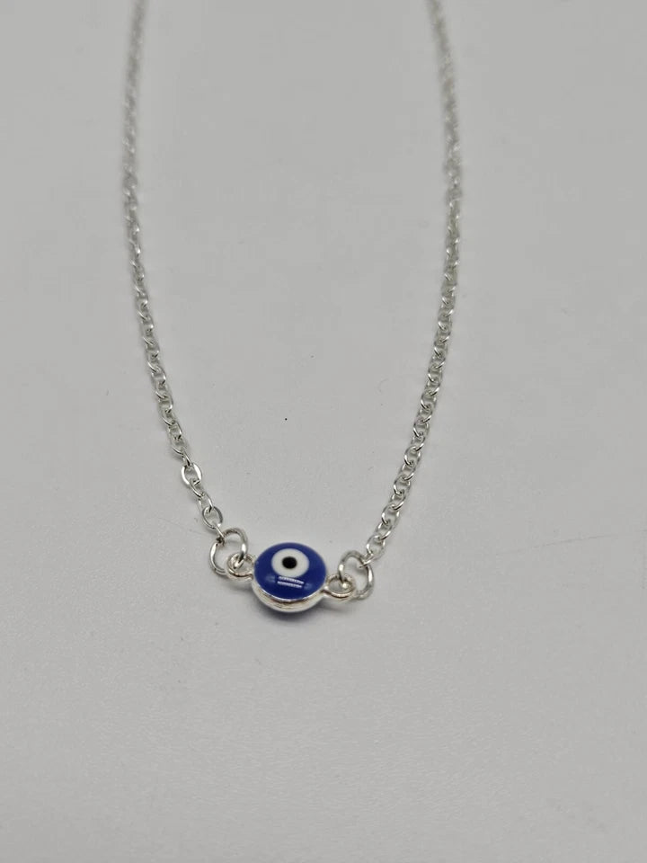 Evil Eye Choker Necklace for Women – Gold or Silver Plated Minimalist Jewellery